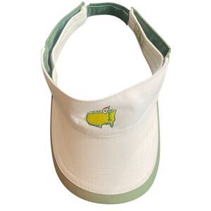 Masters tennis visor green white adjustable